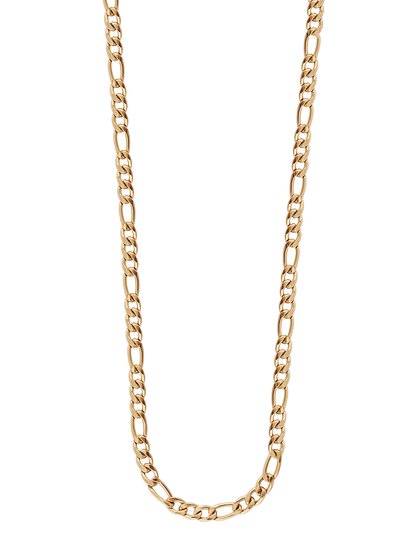 Simply Rhona Classic Figaro Necklace In 18K Gold Plated Stainless Steel product