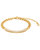 Cuban Chain With Stones Bracelet In 18K Gold Plated Stainless Steel - Gold, Crystal