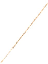 Curb Chain Bracelet In 18K Gold Plated Stainless Steel