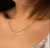 Double Layer Drape Necklace In 18K Gold Plated Stainless Steel