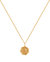 Floral Charm Bead Chain Necklace In 18K Gold Plated Stainless Steel - Gold