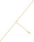 Graceful Cross 18" Necklace Pendant Necklace In 18K Gold Plated Stainless Steel