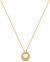 Halo 18" Pendant Necklace In 18K Gold Plated Stainless Steel - Gold