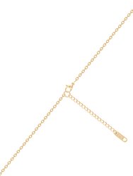 Halo 18" Pendant Necklace In 18K Gold Plated Stainless Steel