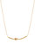 Love Knot Pendant Necklace In 18K Gold Plated Stainless Steel - Gold