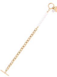 Love Pearl OT Bracelet In 18K Gold Plated Stainless Steel