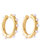 Luxury Pearl Hoop Earrings In 18K Gold Plated Stainless Steel