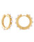 Luxury Pearl Hoop Earrings In 18K Gold Plated Stainless Steel