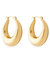 Minimalist Creole Earrings In 18K Gold Plated Stainless Steel - Gold