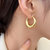 Minimalist Creole Earrings In 18K Gold Plated Stainless Steel