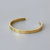 North Star Cuff Bangle In 18K Gold Plated Stainless Steel