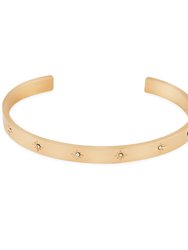 North Star Cuff Bangle In 18K Gold Plated Stainless Steel