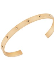 North Star Cuff Bangle In 18K Gold Plated Stainless Steel - Gold