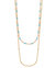 Opulence Layered Bead Chain Necklace In 18K Gold Plated Stainless Steel - Gold