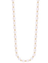 Regal Peal Necklace In 18K Gold Plated Stainless Steel - Gold