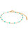Spirited Boho Turquoise Enamel Bracelet In 18K Gold Plated Stainless Steel - Gold, Turquoise