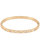 Square Stoned Hinge Bangle In 18K Gold Plated Stainless Steel - Gold