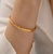 Square Stoned Hinge Bangle In 18K Gold Plated Stainless Steel