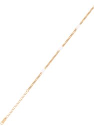 Triple Pearl Fine Chain Bracelet In 18K Gold Plated Stainless Steel