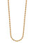 Twisted Rope 18" Chain Necklace In 18K Gold Plated Stainless Steel - Gold