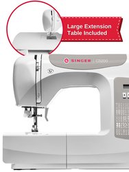 Computerized Sewing Machine With Extension Table - White