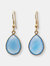 Advika Chalcedony Earrings - Blue Chalcedony