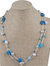 Agate Stone Baroque Freshwater Pearl Long Necklace