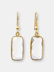 Bina Crystal Quartz Earrings - Crystal Quartz