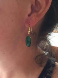 Kavya Green Onyx Earrings