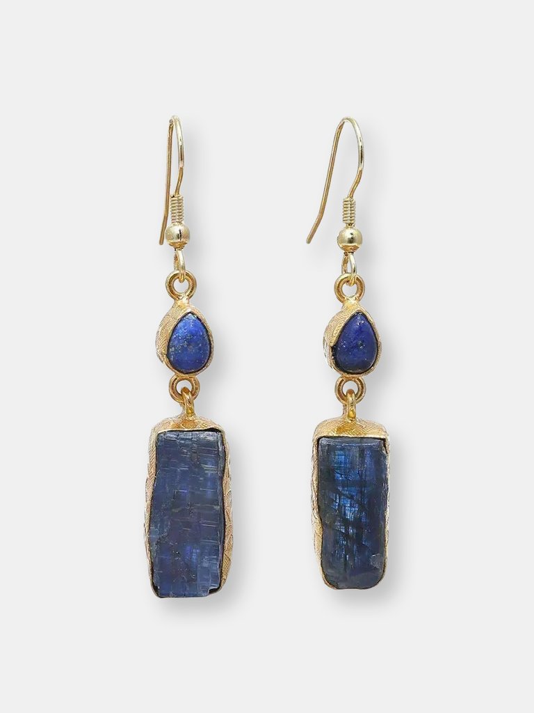 Madri Kyanite Earrings - Blue