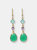 Morocco Gemstone Earrings - Green Onyx