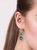 Saro Blue Glass Earrings