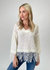 Crochet Fringe Top - White