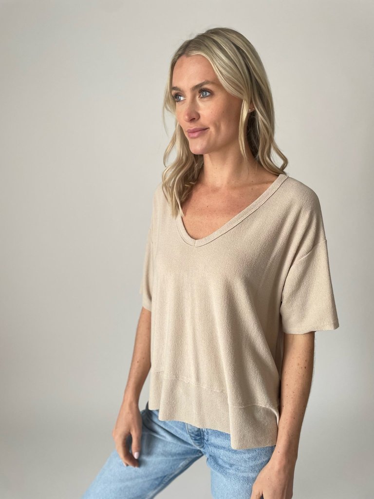  Dolan Top - Taupe - Taupe