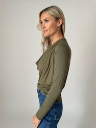 Dylan Long Sleeve Top - Olive