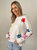 Flora Sweater - White Floral