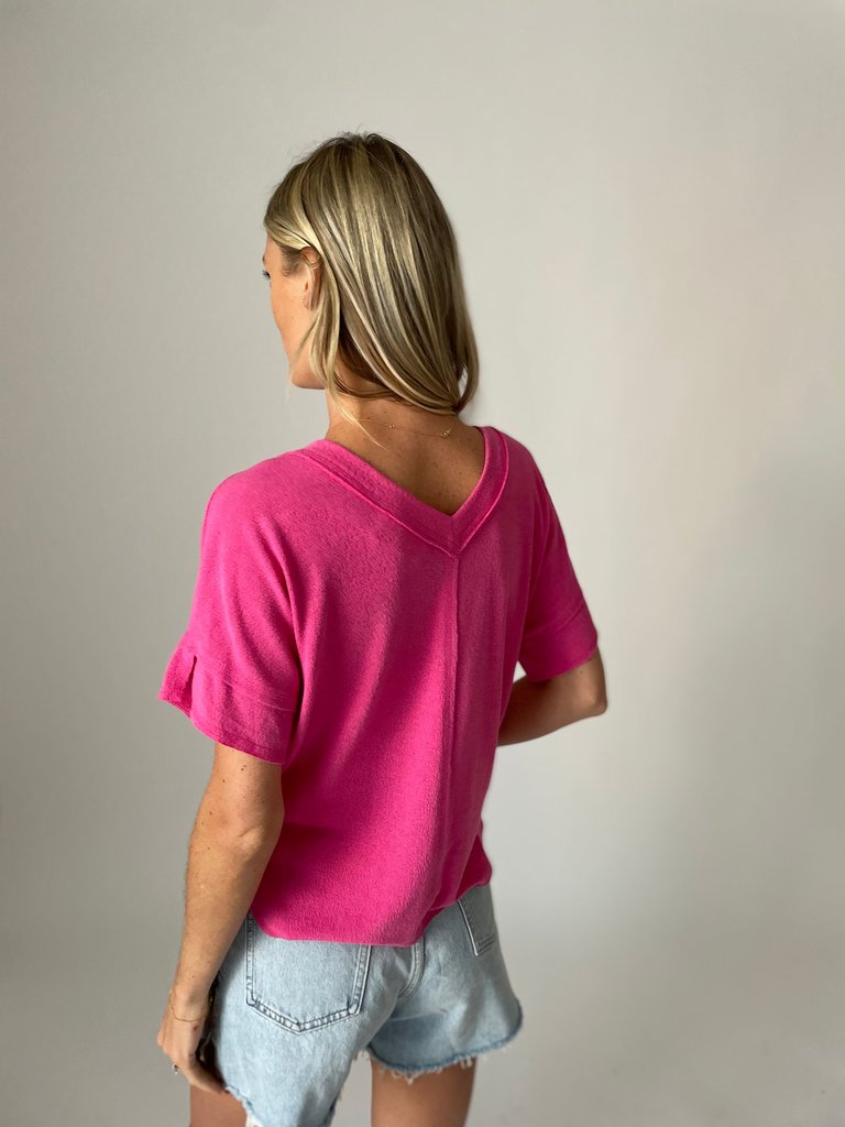 Hadley Top - Punch Pink