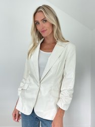 In Charge Leather Blazer