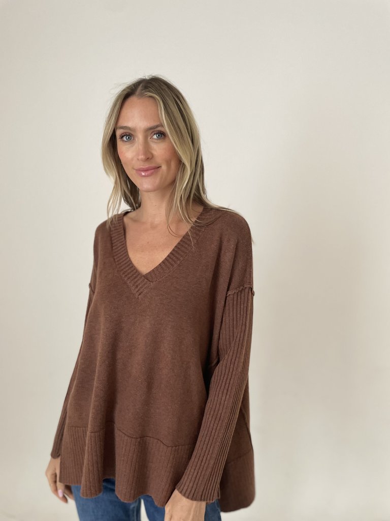 Kenzie Sweater - Brown - Brown