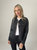 Michaela Jacket - Black With Faux Leather Sleeve