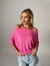 Short Sleeve Anywhere Top - Bubble Pink - Bubble Pink