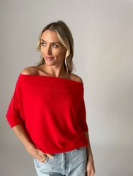 Short Sleeve Anywhere Top - Red