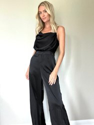 Stepping Into Style Jumpsuit - Black - Black