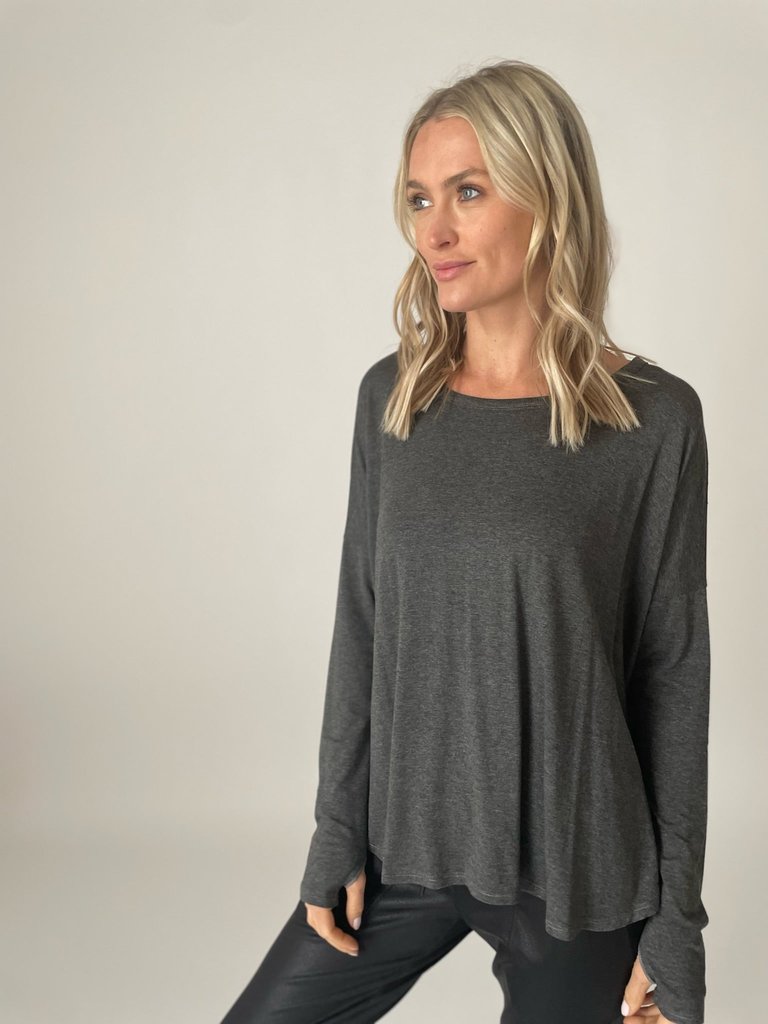 Stevie Top - Charcoal - Charcoal