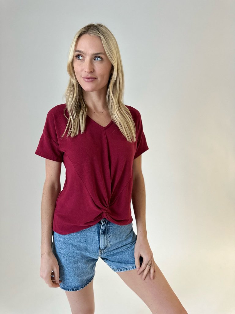 The Gwen Short Sleeve - Berry