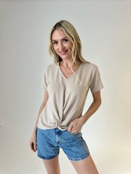 The Gwen Short Sleeve - Taupe