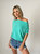 The Short Sleeve Anywhere Top - Island Green - Island Green