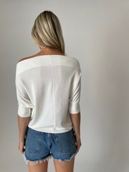 The Short Sleeve Anywhere Top - Ivory