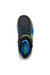 Boys S Lights Flex Glow Elite Sneakers - Black/Lime/Blue