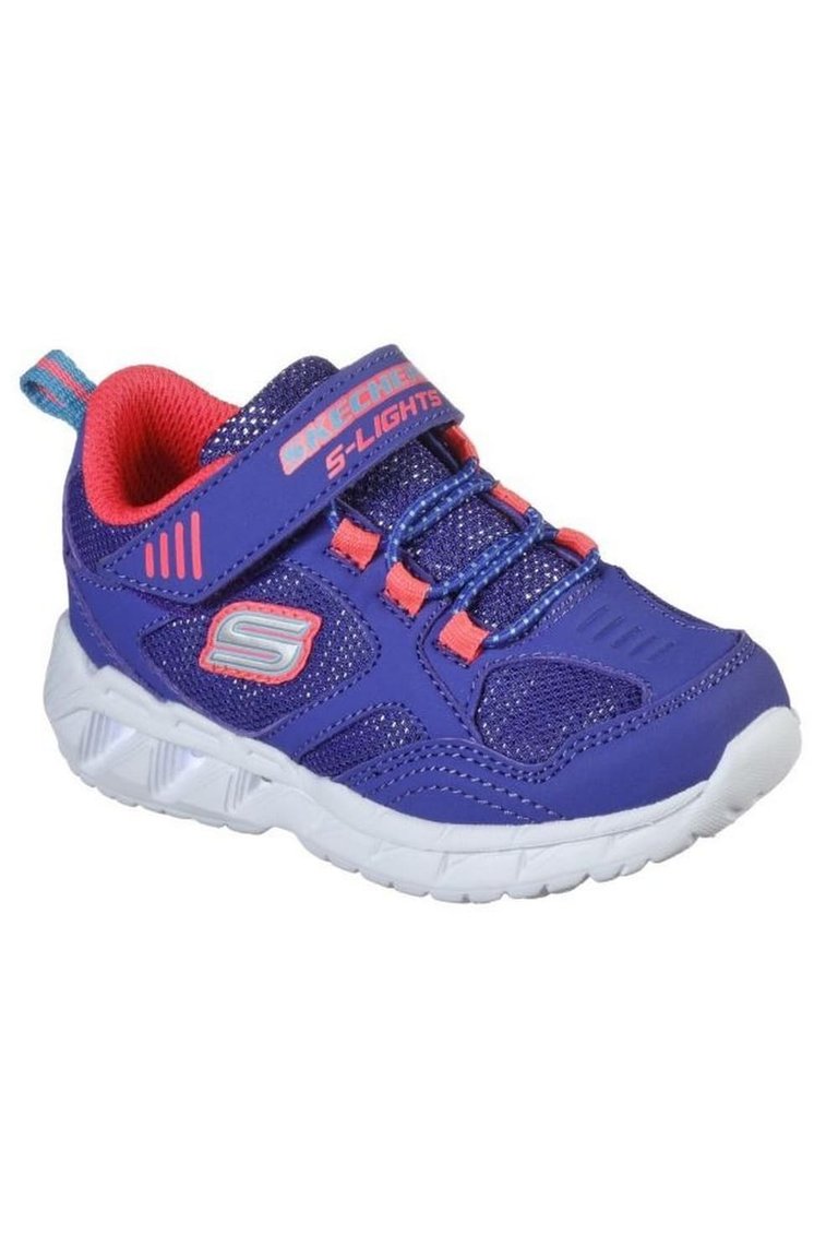 Girls S Lights Magna Expert Level Sneaker - Blue - Blue